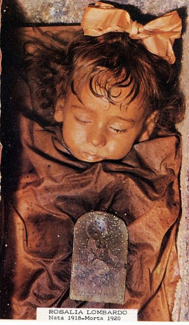 Ctacombe dei cappuccini - la piccola Rosalia