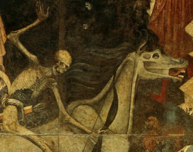 Trionfo della morte - morte e cavallo