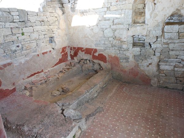 Bagno casa peristilio monte Jato