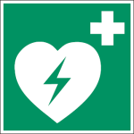 cartello defibrillatore