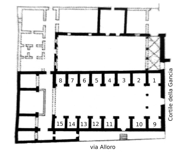 Planimetria della Gancia