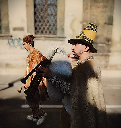 Zampognari durante il Natale a Palermo