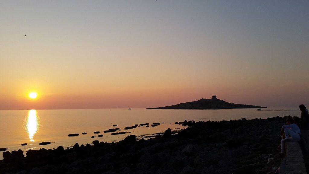 Isola delle femmine tramonto