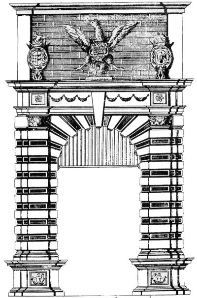 La porta di Castro in un disegno del XVII secolo