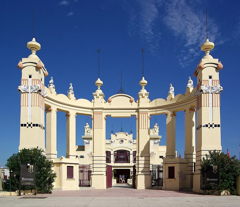 Stabilimento balneare di Mondello ingresso