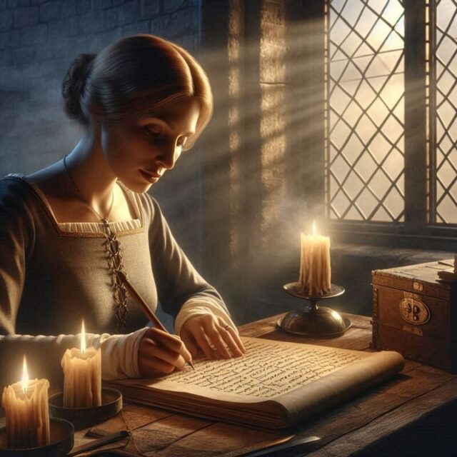 Nina siciliana donna che scrive