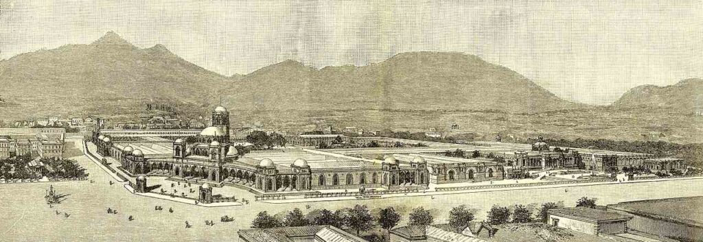 Esposizione Nazionale di Palermo  veduta aerea