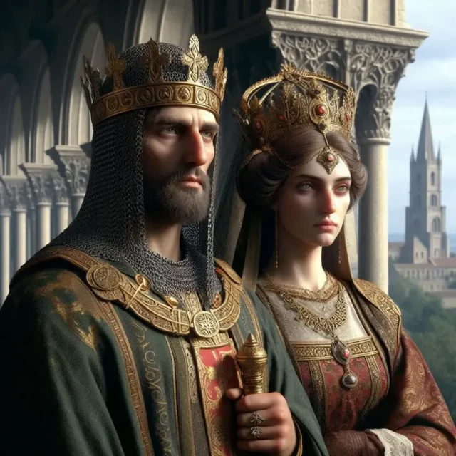 Re normanni, Ruggero II e la moglie Elvira