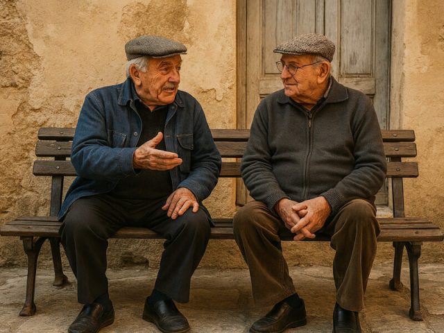uomini che parlano di anatomia in siciliano