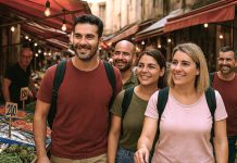 Turisti a Palermo Mercato